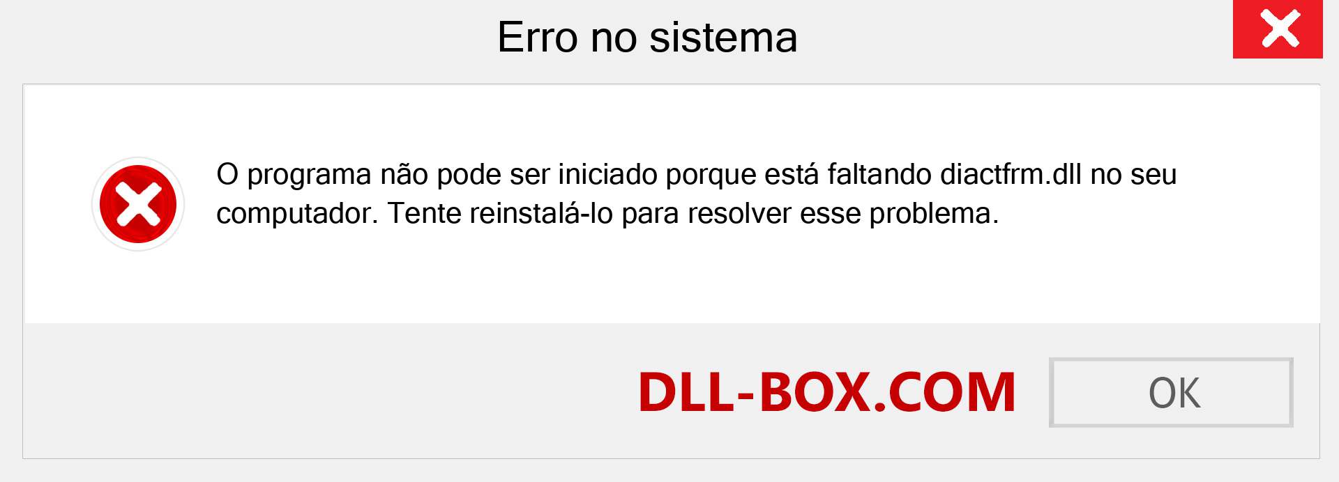 Arquivo diactfrm.dll ausente ?. Download para Windows 7, 8, 10 - Correção de erro ausente diactfrm dll no Windows, fotos, imagens